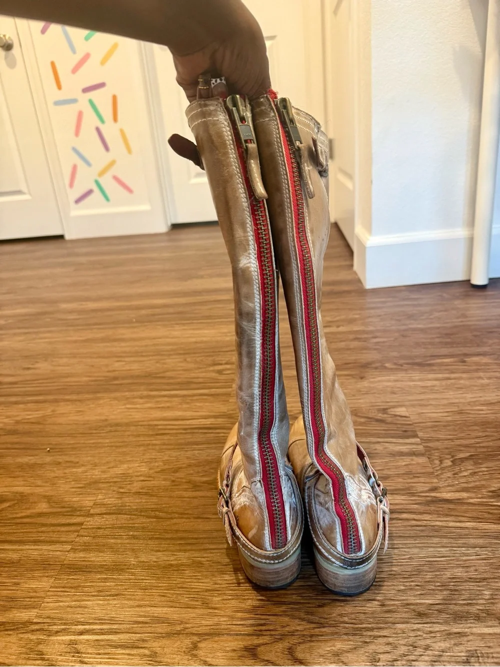 Freebird by Steven Tan Leather Over-the-Knee Boots size 8
